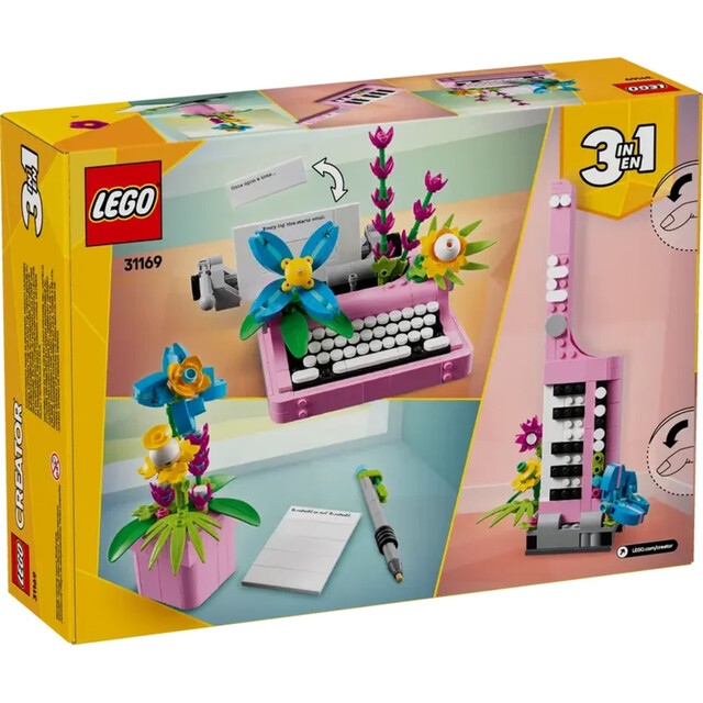 Product image 1 of LEGO Creator 31169 - Typemachine met bloemen